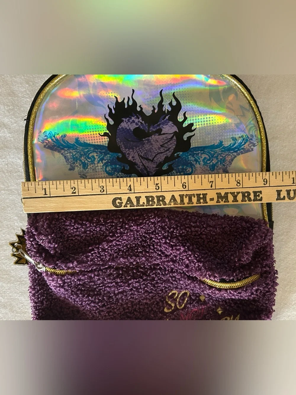 Disney Descendants 3 ‘SO NOT ORDINARY’ Purple Mini Backpack Holographic Top